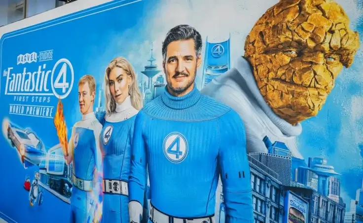 A view of atmosphere is seen at the premiere of "The Fantastic Four: First Steps" on Monday, July 21, 2025, at Dorothy Chandler Pavilion in Los Angeles. (Photo by Jordan Strauss/Invision/AP)