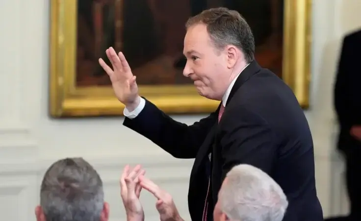 EPA Administrator Lee Zeldin stands as President Donald Trump speaks during a signing event for a bill blocking California's rule banning the sale of new gas-powered cars by 2035, in the East Room of the White House, Thursday, June 12, 2025, in Washington. (AP Photo/Alex Brandon) EPA Deregulation