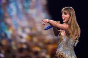 Taylor Swift performs during "The Eras Tour" on Friday, Dec. 6, 2024, in Vancouver, British Columbia. (AP Photo/Lindsey Wasson)