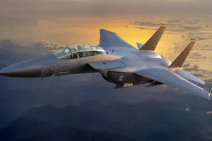 F-15E Strike Eagle manufactured by Mcdonnell Douglas. By MikeMareen/stock.adobe.com. Qatar airbase