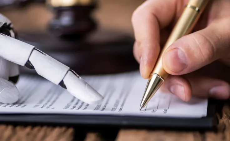 Robotic Hand Assisting Person For Signing Document By Andrey Popov/stock.adobe.com