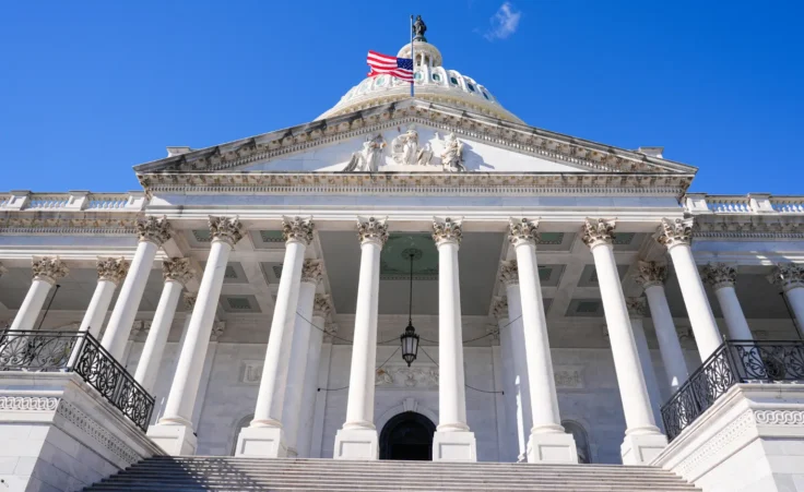 The U.S. Capitol is photographed on 37th day of the government shutdown, Thursday, Nov. 6, 2025, in Washington. (AP Photo/Mariam Zuhaib)