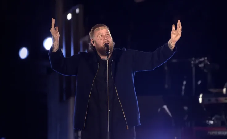 Jelly Roll performs on the stage during the 'Grace For The World' event at St. Peter's Square on September 13, 2025 in Vatican City, Vatican. Photo by: Rocco Spaziani/picture-alliance/dpa/AP Images