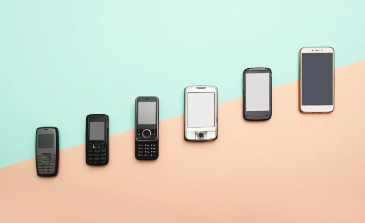 The evolution of cell phones. By luuuusa/stock.adobe.com. predicted