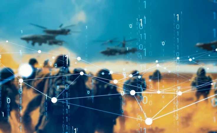 Concept of battlefield and AI network. Hybrid war. By metamorworks/stock.adobe.com.