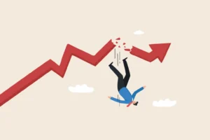 Economic downturn, demonstrating the impact of "stagnation" with rising costs and falling growth. By yellow_man/stock.adobe.com.