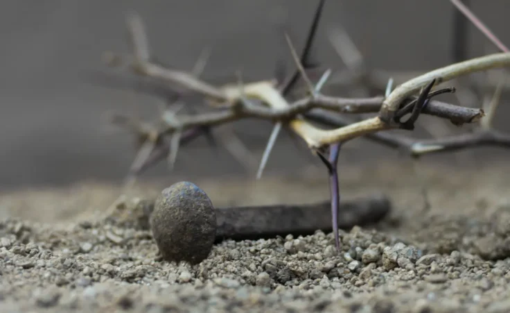 A crown of thorns and nails, symbols of the Christian crucifixion in the Easter story. By GabrielaBertolini/stock.adobe.com. Pastor William Schonemann of New River Bible Chapel in Arizona was found dead inside his home in a position authorities described as resembling crucifixion.