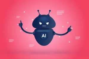 An illustration of evil artificial intelligence. By Knut/stock.adobe.com. antichrist