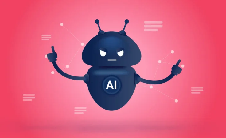 An illustration of evil artificial intelligence. By Knut/stock.adobe.com. antichrist