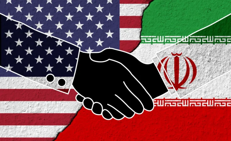 Conceptual image of US and Iranian leaders shaking hands. By SunshineSeeds/stock.adobe.com. Cease fire, Trump