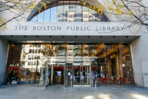 Front entrance to The Boston Public Library. By RomanTiraspolsky/stock.adobe.com. LGBTQ+ Pride Month drag queens