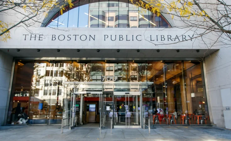Front entrance to The Boston Public Library. By RomanTiraspolsky/stock.adobe.com. LGBTQ+ Pride Month drag queens