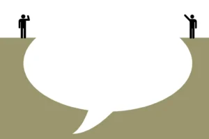 Concept image of differing opinions and bridging the gap of conversation. By desdemona72/stock.adobe.com. LGBTQ speak truth in love