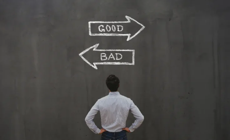 Conceptual image of morality choices. By Song_about_summer/stock.adobe.com. Morality in America