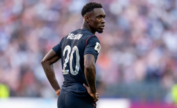 United States of America forward Folarin Balogun #20 during the FIFA World Cup Round of 16 match between the United States and Belgium in Seattle, Washington, on July 6, 2026. The winner advances to the quarterfinals. (Photo by Sandra Agbotse/Sipa USA)(Sipa via AP Images)
